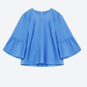 Zara shirt with bell sleeves